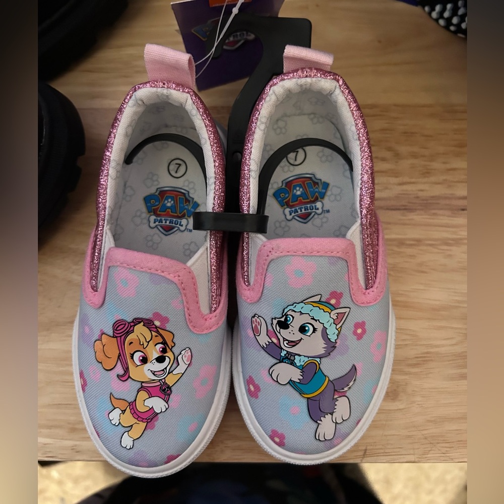 Nickelodeon Paw Patrol Kids Sneakers - Pink and Gray